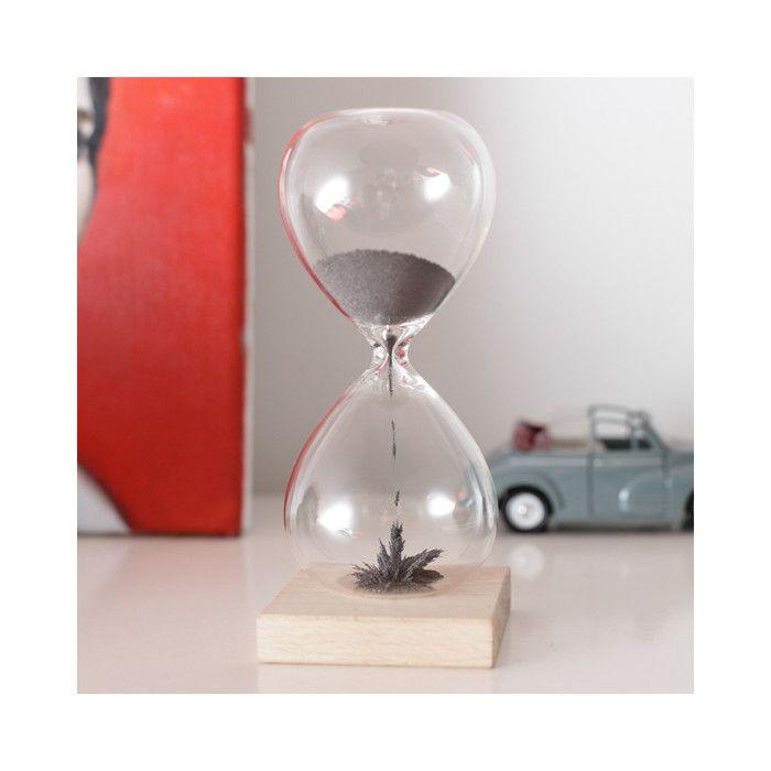 Песочные часы - Kikkerland - Магнитные - Прозрачные - Сталь - Железные сталагмиты