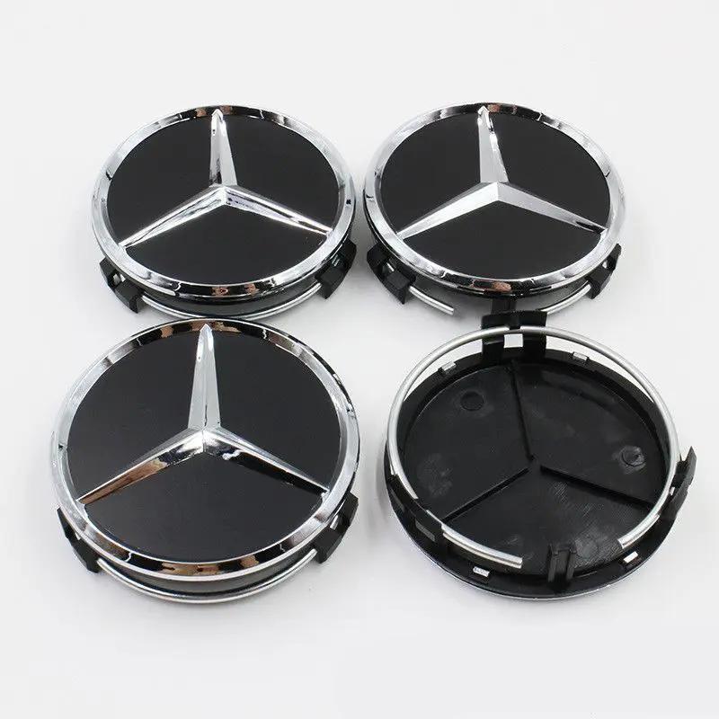 Kpsaw9 2025 Горячие 75 мм Авто Стайлинг Колпачки на Центр Колеса Замена Для Mercedes Benz W211 W203 W204 W210 W124 AMG W202 CLA W212