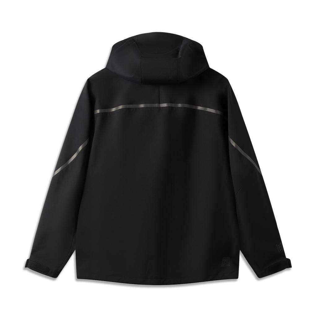 Li Ning Outdoor CF Водонепроницаемый Модный Простой Удобный Дышащий Универсальный Повседневный Ветровка Унисекс Верхняя одежда Черный AFYW025-3