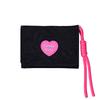 Women Lanyard Wallets Card Holder Tri-Fold Zipper Coin Purse Heart Clutch Bag Portable Girl Short Coin Pouch