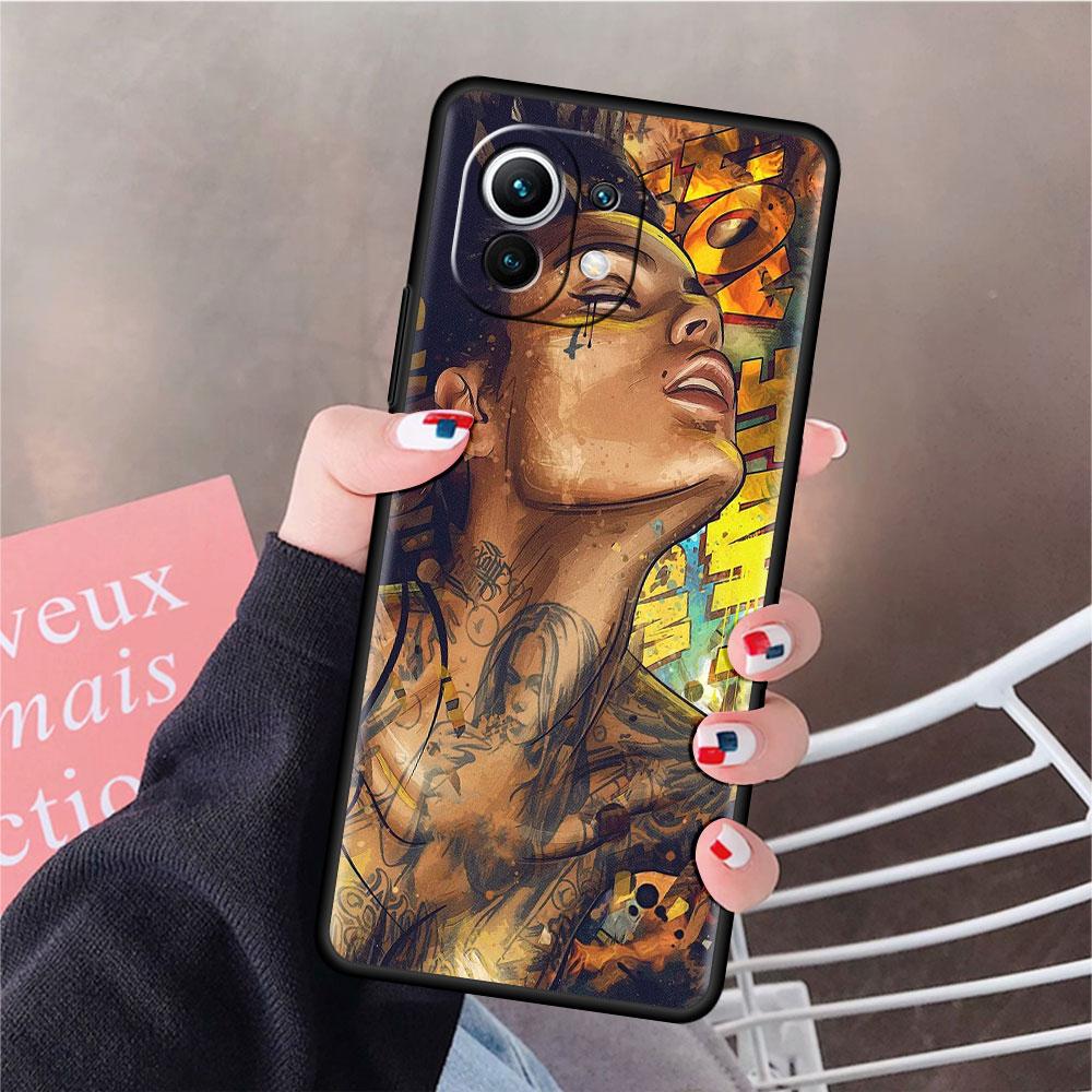 Sexy Tattoo Girl Funda Case For Xiaomi Mi 11 Lite 5G NE 11T Pro 10T 9T Note 10 12 12X 12S Ultra Soft Silicone Shell Phone Cover