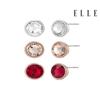 [Elle Jewelry] Simple Silver Earrings Elspee335N