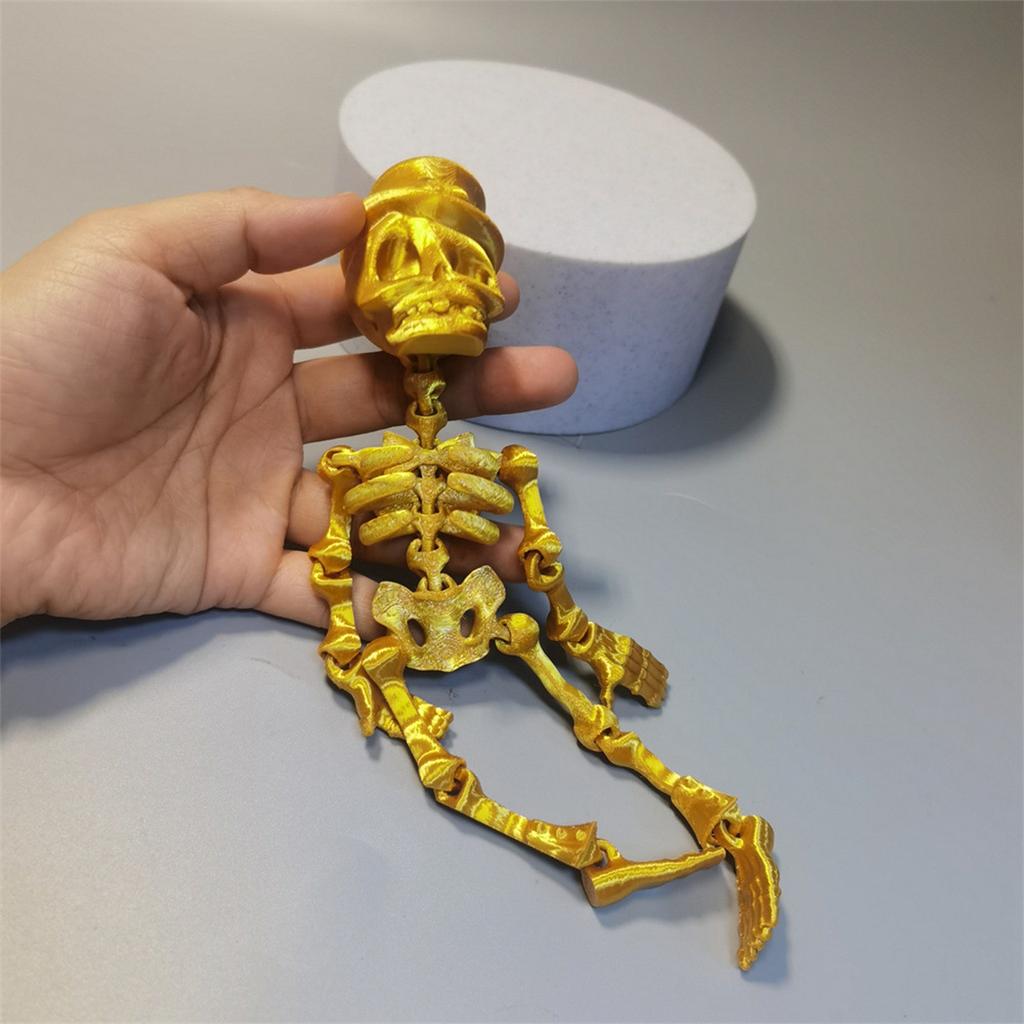 3D-печатный подвижный скелет, игрушки-скелеты, украшения для дома, комнаты, автомобиля, настольные украшения, подвижные суставы, подвижные и подвижные игрушки-скелеты