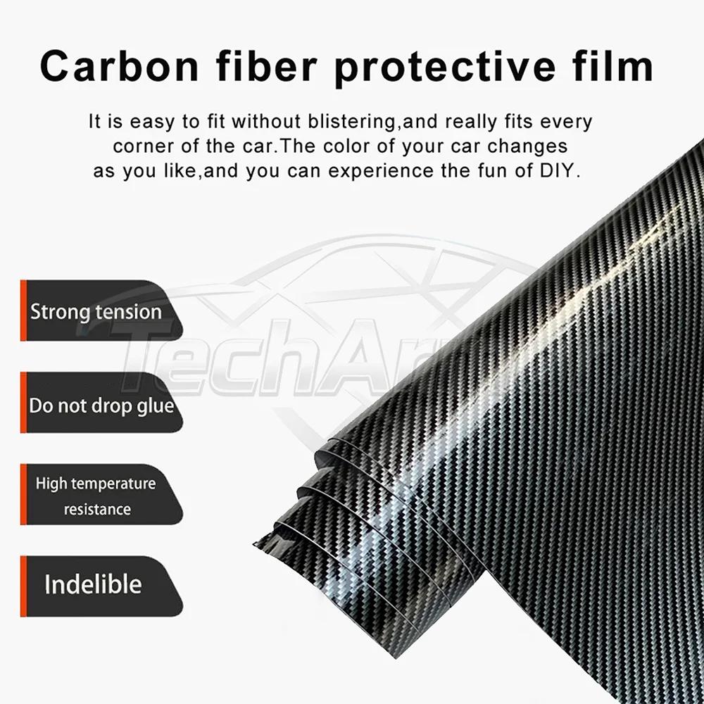 GMO3 Carbon Fiber Car Protective Film For Mercedes Benz E-Class W213 2016-2022 Center Console Gear Shift Panel Protector Cover Trim
