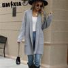 Lazy Sweater Cardigan Autumn and Winter All Casual Loose Lapel Long Cardigan Sweater Coat Women
