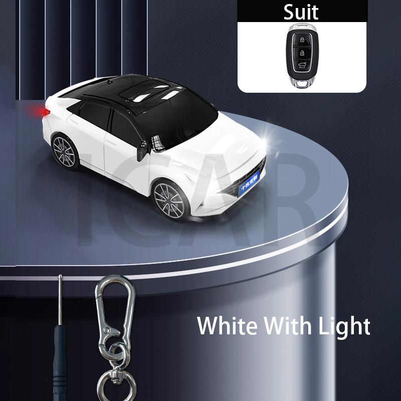 Подходит для Hyundai Elantra Автомобильный Модель Брелок Чехол для Брелка Защитный Чехол для Брелка Подходит для Verna Santa Fe I30 Kona Azera Accent Чехол для Умного Брелка