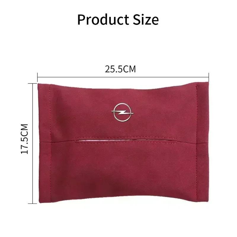 Car Tissue Storage Bag Auto Seat Armrest Paper Towel Box For Opel insignia Astra H G J Antara vectra Vivaro corsa c d zafira b HV8