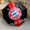 1 шт. Автоматический складной зонт - FC Bayern München, узор с индивидуальным именем, портативная и складная конструкция с 8 спицами, рождественские и новогодние подарки