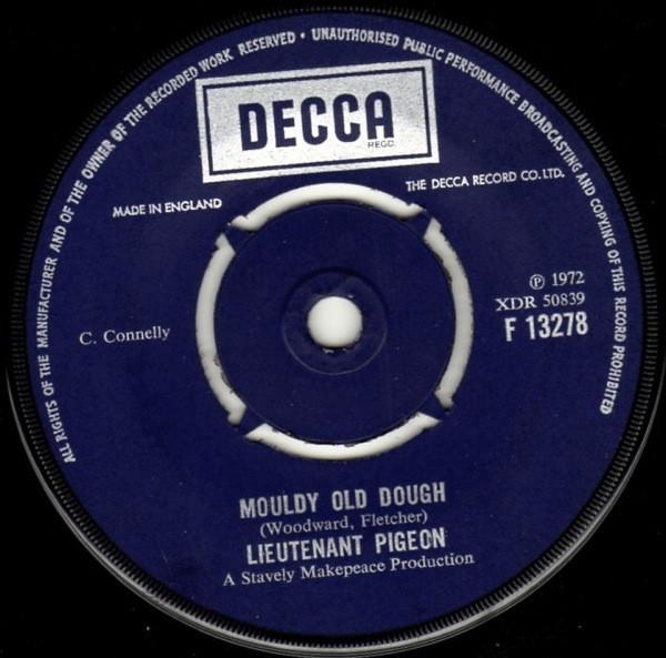 7-дюймовая пластинка ЛЕЙТЕНАНТ ПИДЖОН - Плесневелое старое тесто F13278 Decca 1972 UK Рок Б/У