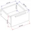 Altivo 2Sw Bedside Table, White, Small Chest Of Drawers, Bedside Table, 2 High Drawers