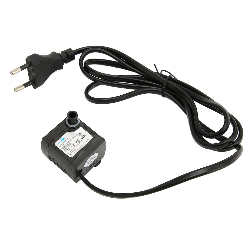  Погружной водяной насос регулируемый тихий IPX8 водонепроницаемый фонтанный насос с присоской для аквариума EU Plug 220‑240 В