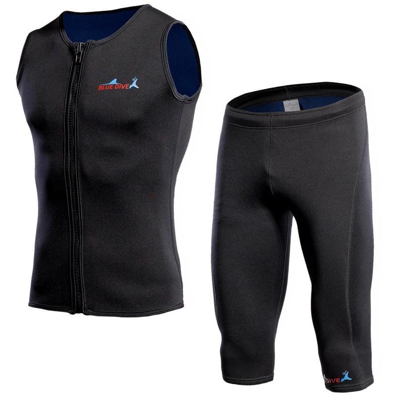 2mm Neoprene Dive Vest Cold Water Swimming Snorkeling Winter Wetsuit Top Unisex Adult Thermal Undergarment