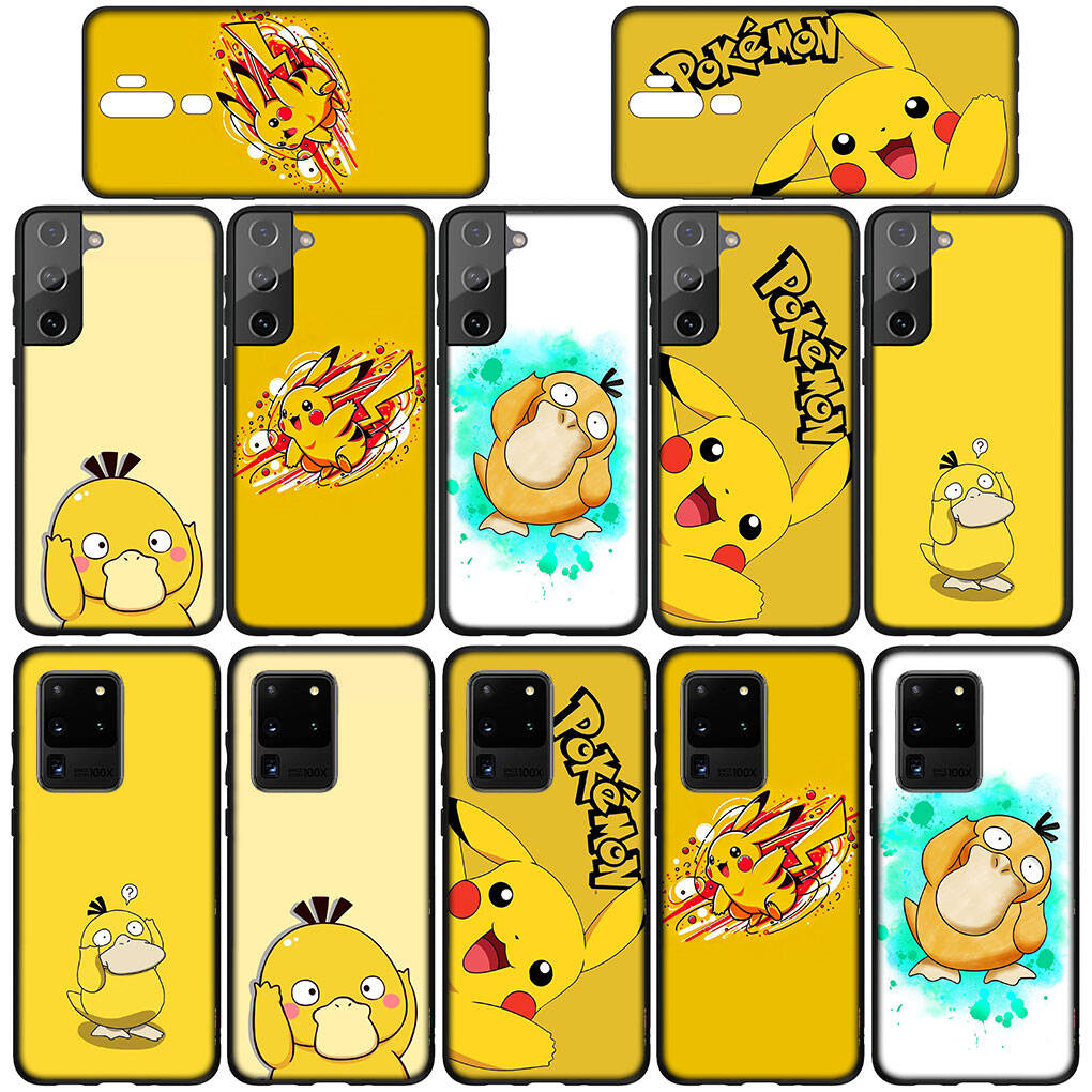 Phone Case for iPhone 17 16 15 Plus Xiaomi Poco F8 F7 X7 X6 M8 C85 C75 Redmi Note 14 12 11 13 Pro Max A4 14C 13C 15C Psyduck Pokemon GO Pikachu Cover