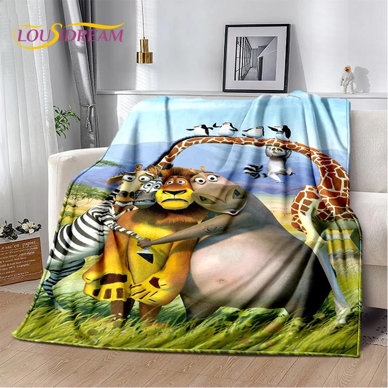 Милые пингвины из мультфильма «Мадагаскар» Плед, Мягкий плед для дома, спальни, кровати, дивана, пикника, путешествий, офиса, Покрывало, Подарок для ребенка