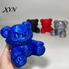Всепогодный чехол для прицепа от пыли, Чехол на фаркоп «Жуткий медведь», 3D-печатная крышка выхлопной трубы, Персонализированная кепка на шар фаркопа для грузовика SUV, Аксессуар на Хэллоуин