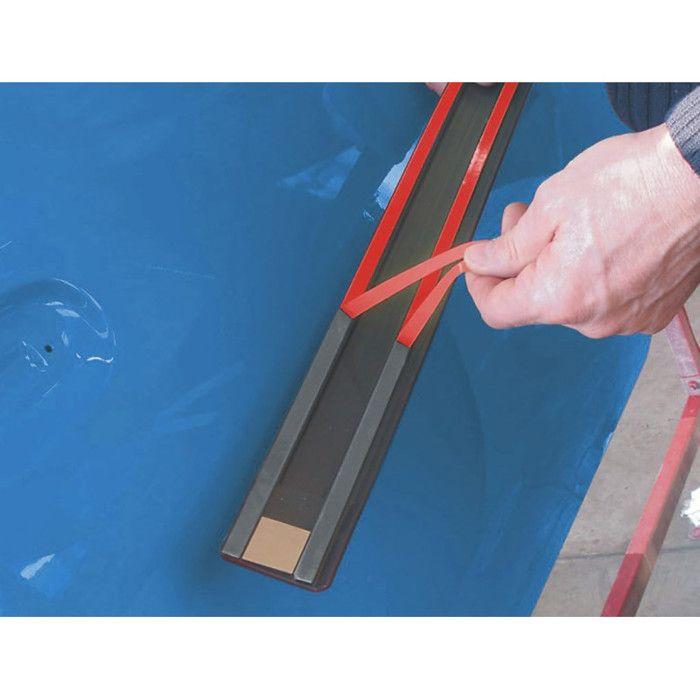 Ruban adhésif - Double face - Extra fort - Rouge - Montage intérieur/extérieur - APP