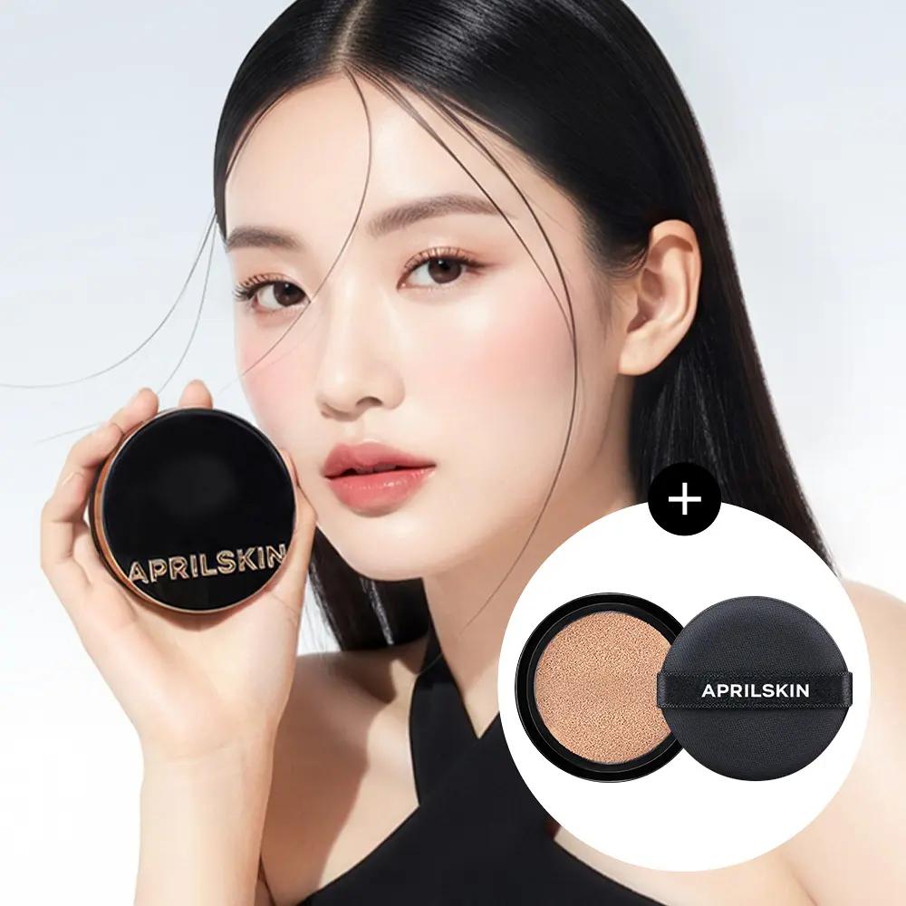 APRILSKIN Magic Snow Cushion Moisture Full Cover Set (Main + Refill)