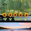 Interior Aesthetic Accessories 5Pcs Wobble Sunflower Car Dashboard Decor, Resin Spring Flower Ornament Cute Office Desk Decorations with Non