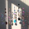 Crystal Sun Catcher Moon Star Pendant Rainbow Chaser Prisms Home Garden Window  Party Decoration Hanging Suncatcher Ornaments