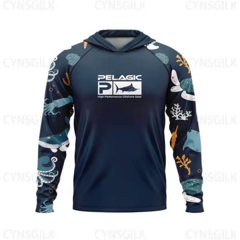 PELAGIC Рыболовный костюм с капюшоном Легкий Защита от солнца UPF 50 Luya