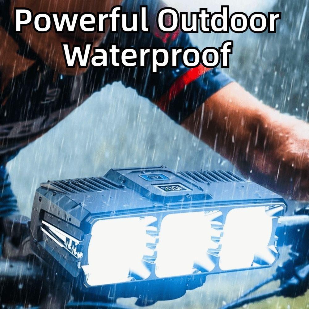 USB Rechargeable Bike Headlight Waterproof ABS Cycling Light New Bicycle Front Light Mountain Bike