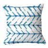 New Outdoor Blue Geometric Plush Pillow Cover Home Fabric Sofa Pillow Cushion Cover Design