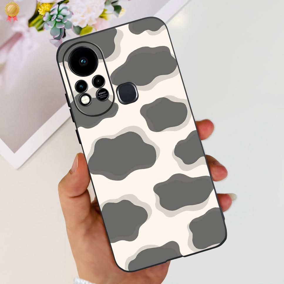 For Infinix Hot 11s Case Back Cover Clear Cute Cat Black Soft Silicone Coque For Infinix Hot11S Hot 11S Phone Case Bumper Fudna
