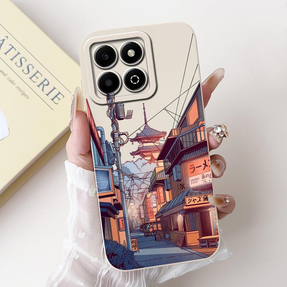 Модный чехол для телефона с узором Луны для Honor X6b Для HonorX6b X 6B 4G JDY-LX1 JDY-LX2 Мягкий силиконовый противоударный чехол