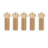 5PCS 3D Printer Brass Nozzle 0.4mm Extruder Nozzle for QIDI X Max3 Smart3 Plus3