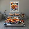 Breakfast-themed design. Bedding Duvet cover sets Duvet covers Pillowcases gifts (1 * Duvet Cover 2 * Pillowcases, without duvet insert)