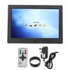 LCD Digital Photo Frame IPS Full View Screen HD 1280x800 USB Support Black 10in 100‑240V UK Plug