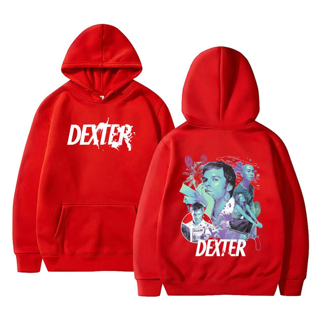 Hot Sale Dexter Morgan Graphic Hoodie Men Women Casual Fleece Pullover Hoodies Male Fashion Vintage Oversized Hooded Sweatshirt