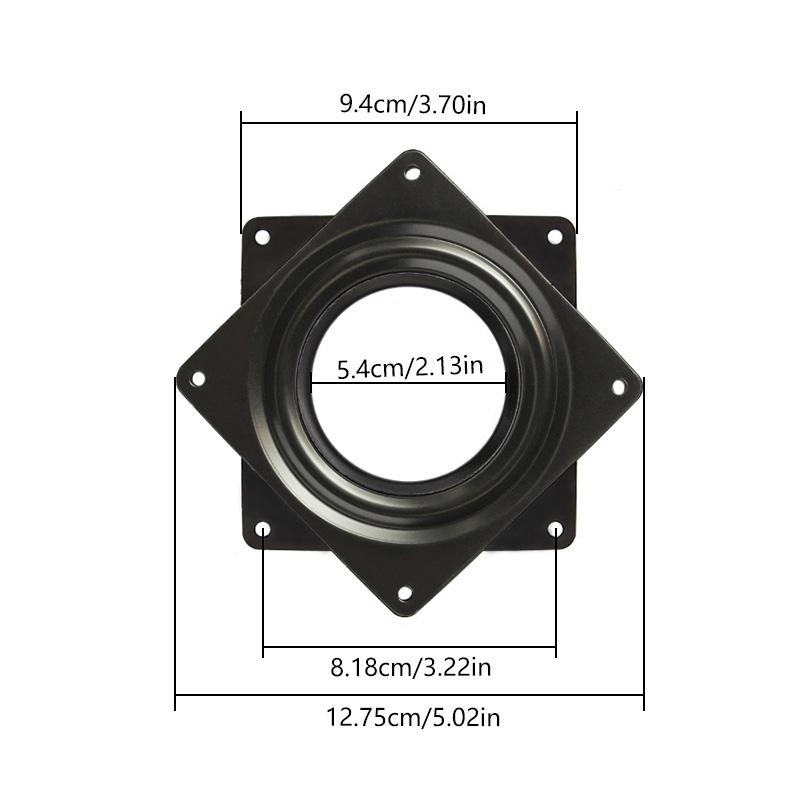 1 шт., мебельный подшипник, поворотный стол, металлические поворотные пластины, поворотное основание, 2/3/4/6 дюймов, подставка для дисплея