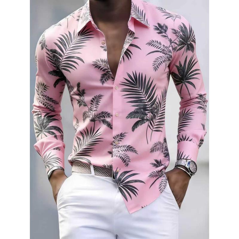Men S Long Sleeve Shirt 3d Print Casual Stretch Shirt