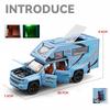 1/32 Chevrolet Silverado Автодом RV Модель автомобиля из сплава Звук и свет Детская игрушка Коллекционные предметы Подарок на день рождения