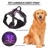 Luminous Pet Harness Rechargeable LED Lighted Dog Harness Adjustable Glowing Pet Chest Strap