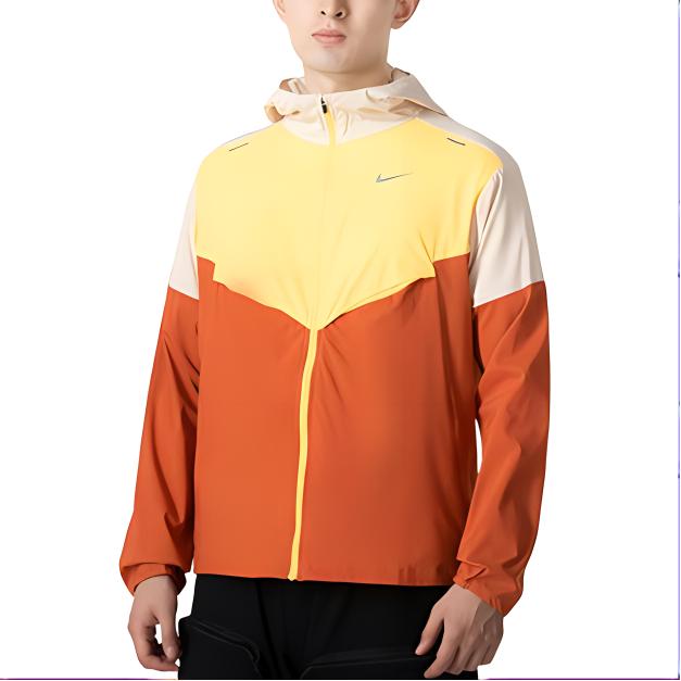 Nike Куртки Мужские Желтые С Капюшоном Умеренные Другое CZ9071-234