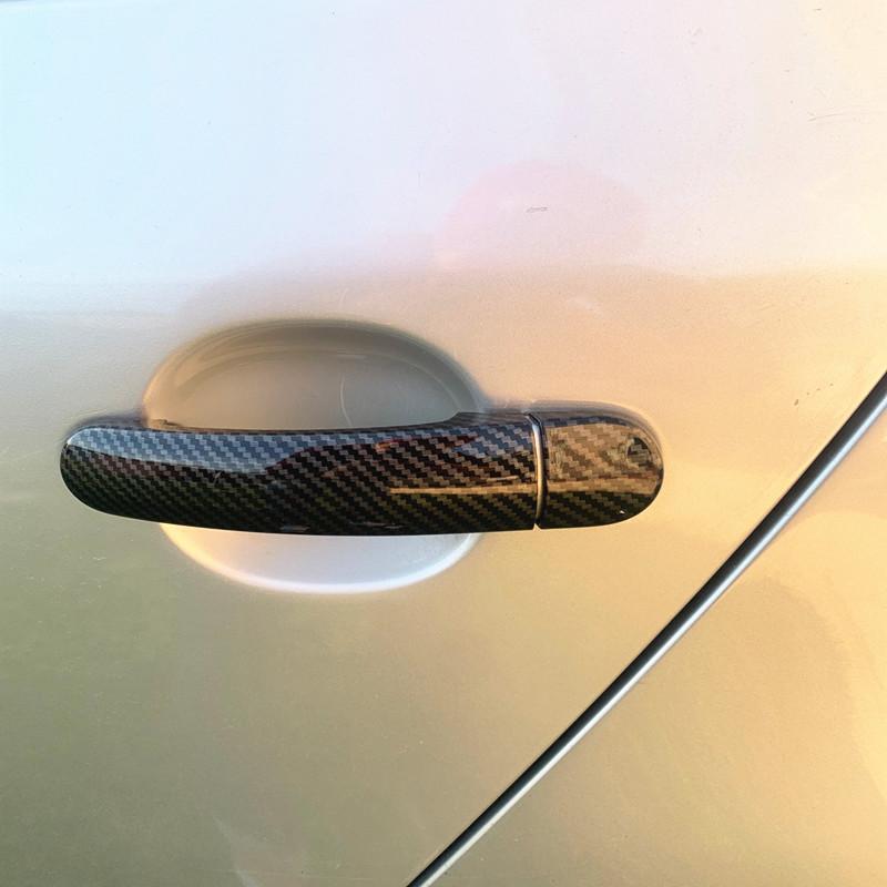 Подходит для Volkswagen VW Golf 5 MK5 V Rabbit 1K, аксессуары, накладка на дверную ручку, пластиковая имитация углерода