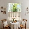 Romantic Cute Cherry Dcorate Short Curtain,Small Window Curtains for Kitchen,Apartment Kitchen Drapes,Kitchen Window Valance