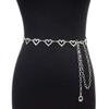 Rhinestone Body Jewelry Tassel Bikini Belly Chain Adjustable Heart Waist Chain  Female