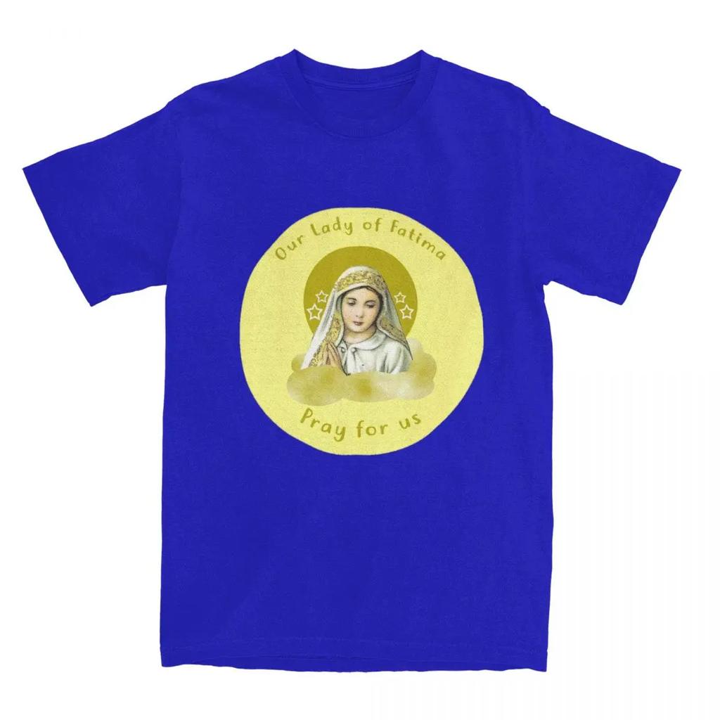 Vintage Our Lady Of Fatima UnisexT Shirt Merch Awesome Tees Short Sleeve Crew Neck T-Shirt Cotton Printed Clothing