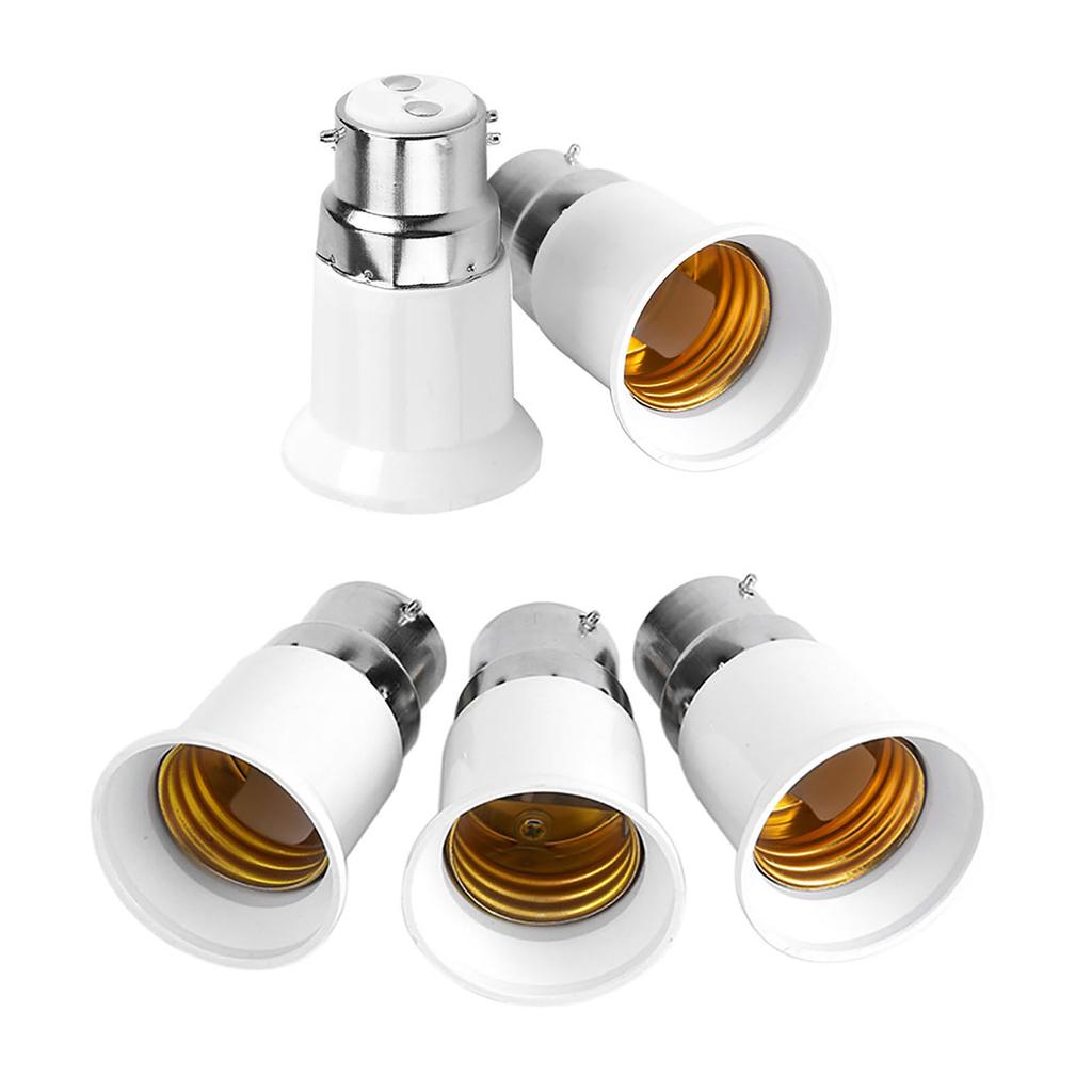 5 шт. адаптер-конвертер для цоколя B22 «папа» на E27 «мама» патроны для ламп