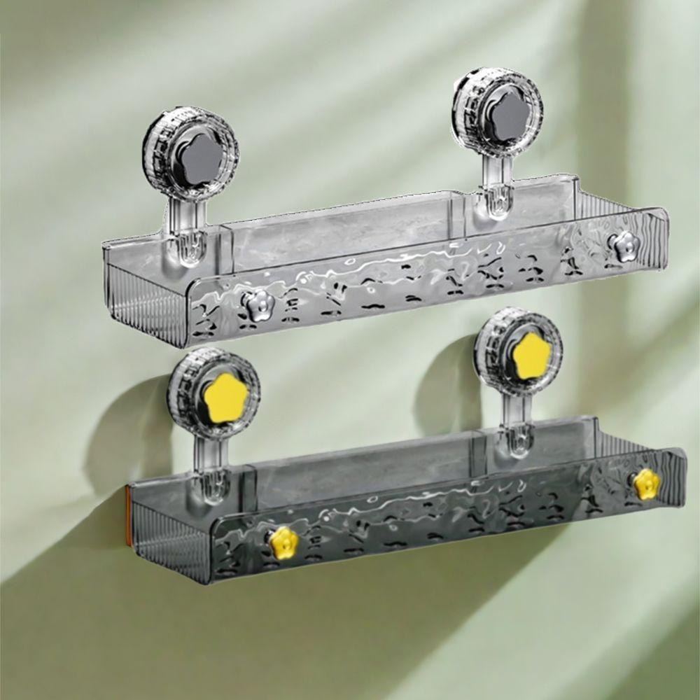 Полки для душа на присосках без сверления Прямоугольная/Треугольная стойка для хранения косметики для дома