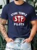 Графическая футболка Stone Temple Pilots - Темно-синяя
