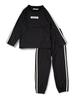 Takihyo Kids' Sporty Sweatsuit Pajama Set with Side Stripes
