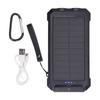 Portable Solar Power Bank 30000mAh Blue Solar Power Bank with LED Camping Flashlight for Outdoor
