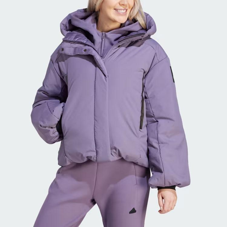 adidas MYSHELTER Женская фиолетовая пуховая куртка средней степени утепления HZ5700