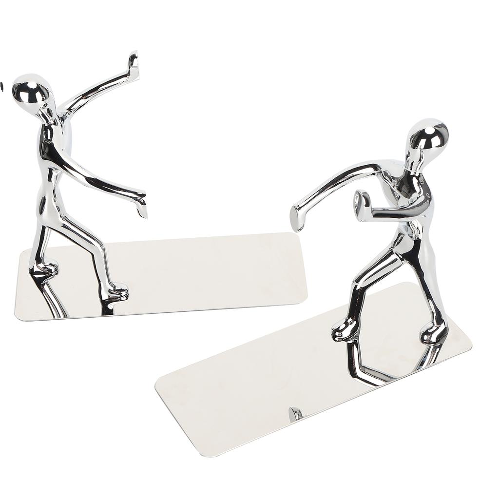 2 шт. подставки для книг, декоративные подставки для книг, металлические полки в форме человека из мультфильма для домашнего офиса