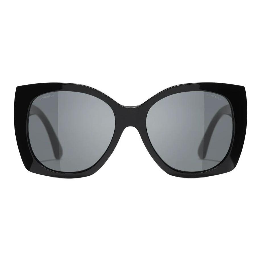 Chanel Irregular Frame Sunglasses With Logo Design Unisex sunglasses Black CH5519-C501/S4