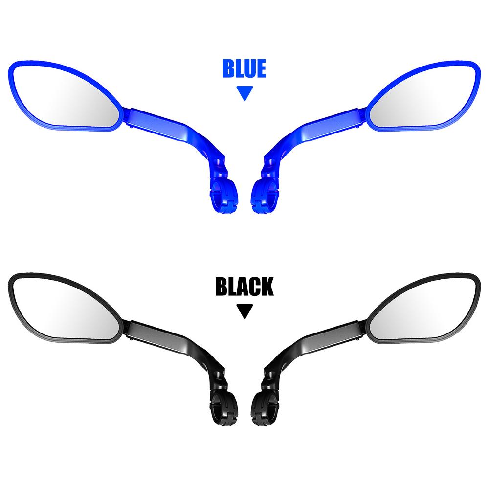 Телескопическое велосипедное заднее плоское зеркало, вращающееся на 360 градусов, боковое зеркало заднего вида на руль велосипеда для горного велосипеда и шоссейного велосипеда